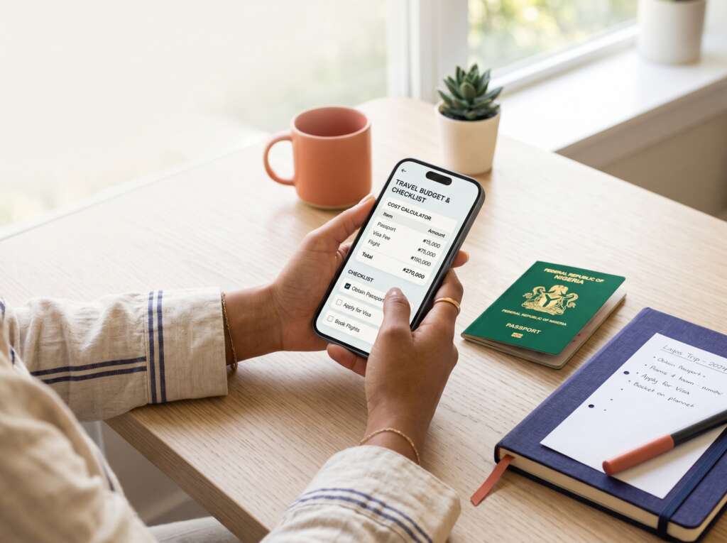 Using JapaMap tools to plan the cost and documents for a study visa from Nigeria.