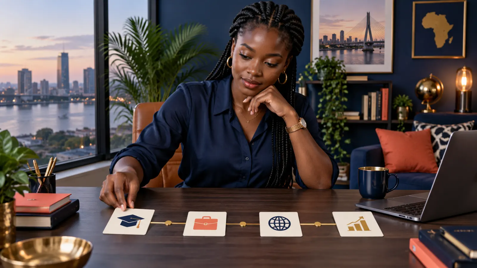 Planning the connection between a previous degree, experience, chosen course and future career.