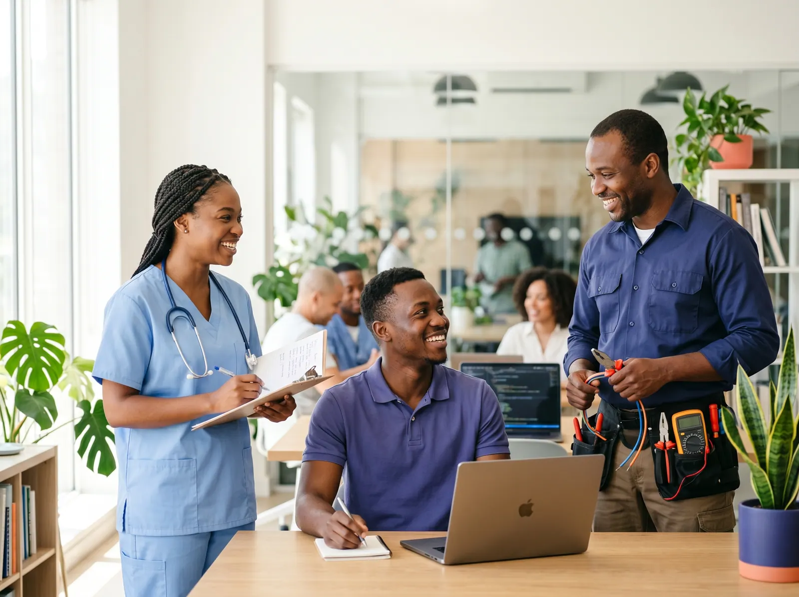 In-demand international jobs in healthcare, technology and skilled trades.